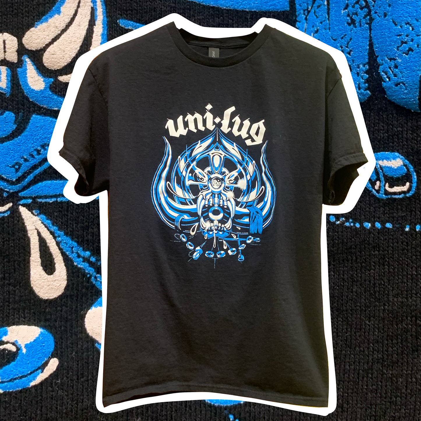 Uni-Lug T-shirt by Brian Morris for lowrider and custom car enthusiasts
