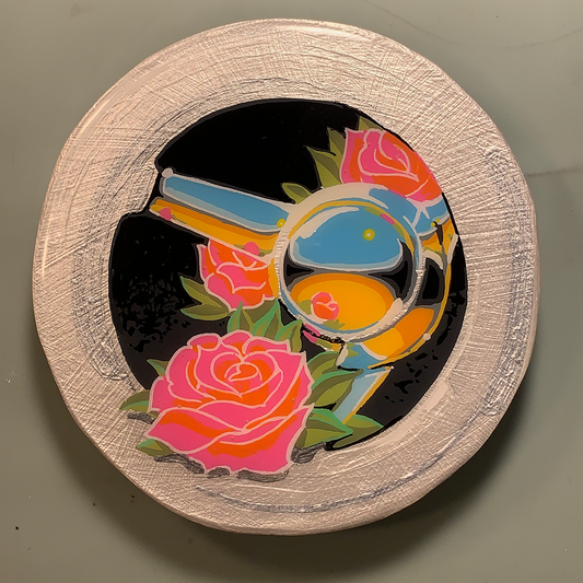 Pink Pearls in Platinum Painting